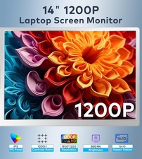 14" Portable Laptop Monitor 1200P IPS Display USB-C HDMI