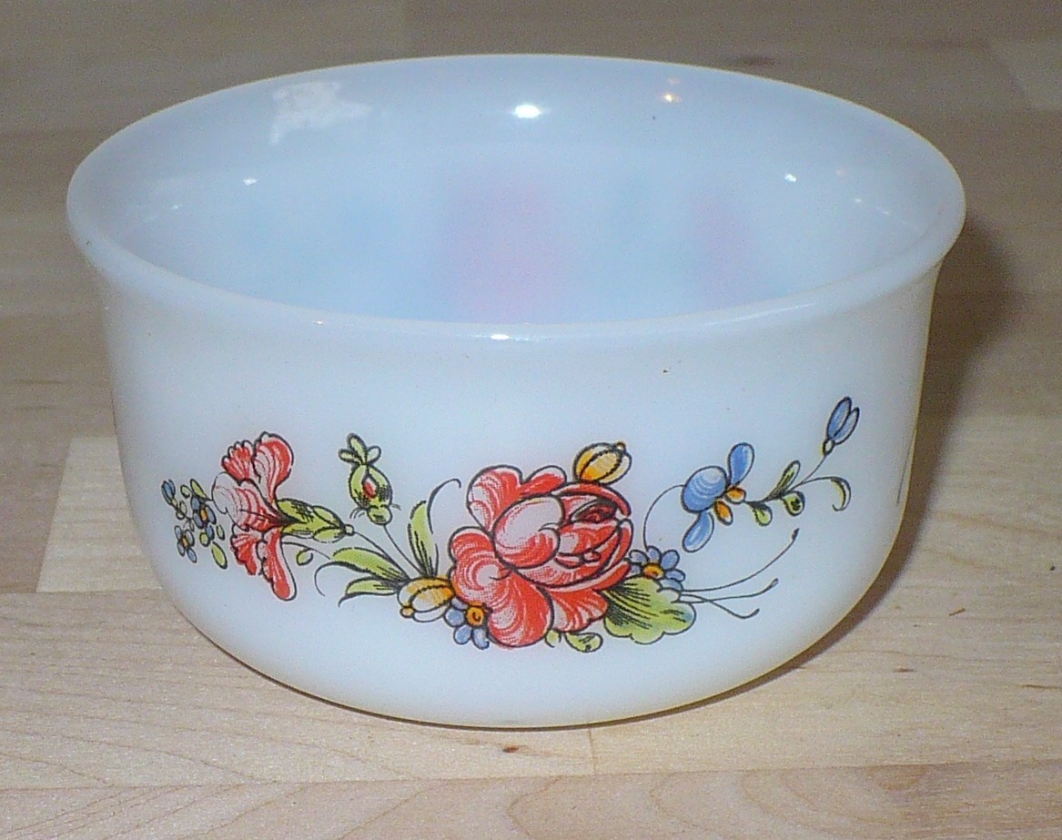 Arcopal, Serie Ronsard, kleine Auflaufform, Vintage, Ø 8.5 cm, 4.5 cm hoch