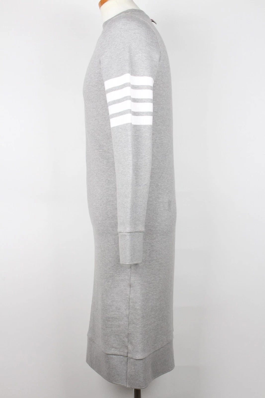 Thom Browne Felpa Ricamata Abito Lungo Grigio 36(44) 131446025