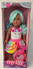 My Life As Kora 18 inch Doll, Blue Hair, Brown Eyes with Light up Headband NEW