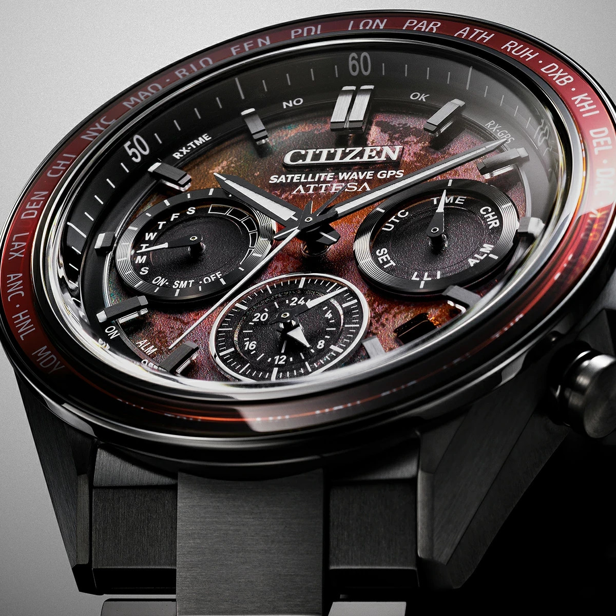 Citizen Attesa ACT Line Blood Moon CC4077-71Z Men's GPS