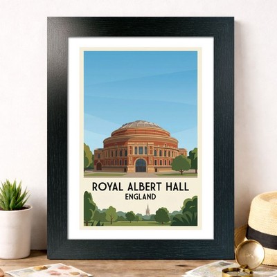 Royal Albert Hall, London, England Reise Poster Giclée Kunstdruck