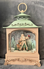 Christmas Snow Globes - Santa Claus Lighted Battery Lantern - Falling Snow Cute