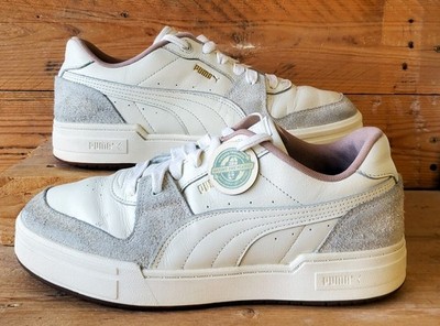 Puma CA Pro Lux Premium Low Leather Trainers UK10/US11/EU44.5 390133-02 Cream