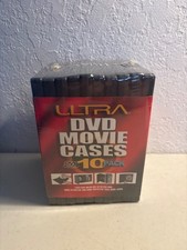 NEW 10X ULTRA BLACK CASES 14MM SPINE SEALED REPLACEMENT MOVIE STORAGE NIP