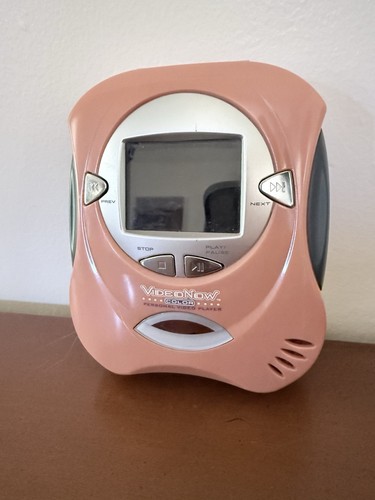 Vintage Y2K 2004 Hasbro Video Now Color TV Pink Salmon NOT WORKING FOR PARTS
