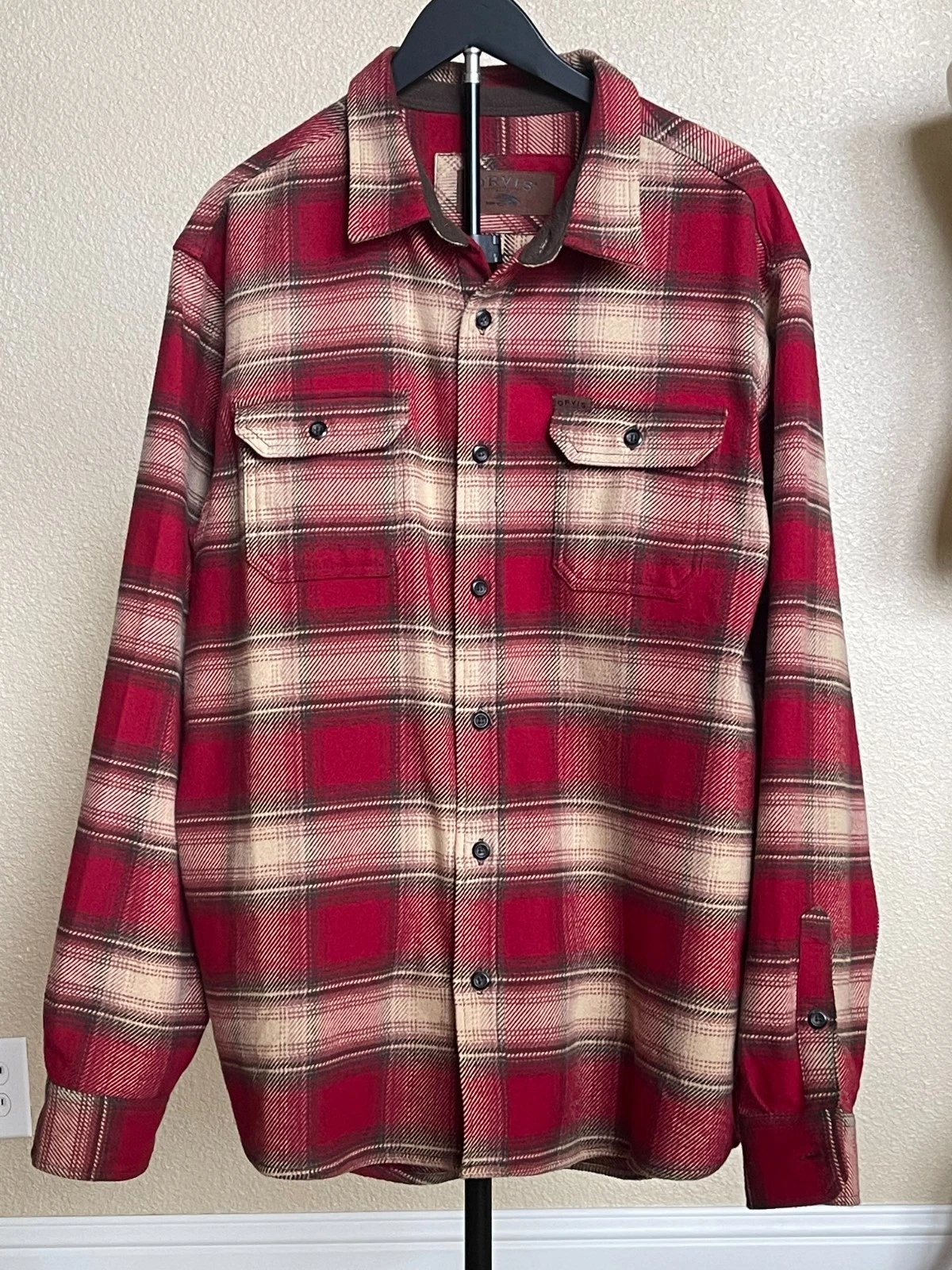 Orvis Mens Plaid Flannel Thick Shirt Button Shacket XL dadcore cabincore y2k
Opens in a new window o