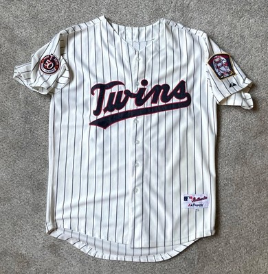 Mens Majestic 2010 Minnesota Twins Jason Kubel #16 Baseball Jersey White 50