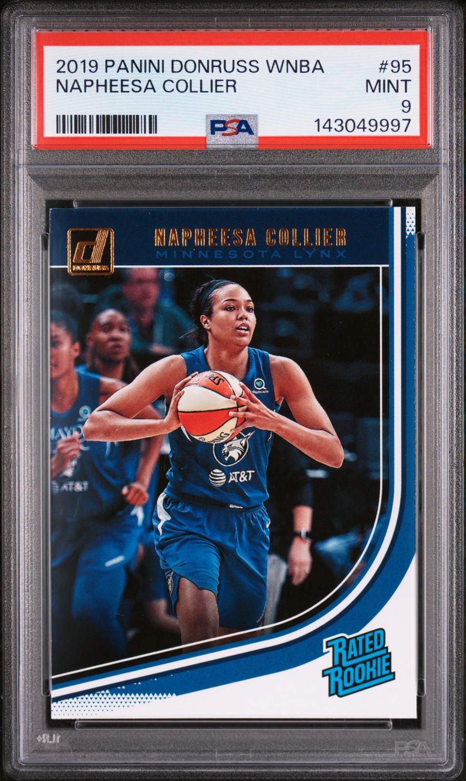 2019 PANINI DONRUSS WNBA #95 NAPHEESA COLLIER PSA 9