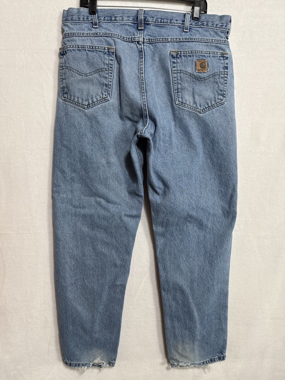 Carhartt B17-STV Men’s Relaxed Fit Work Jeans 38x32 Blue Denim Zip Fly thumbnail 2