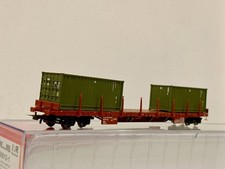 RIVAROSSI HR 6612.1  HO  carro pianale Rgs con 2  container ep. VI