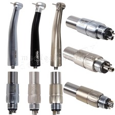 Dental High Speed/E-generator/Fiber Optic LED Handpiece Fit NSK 4&6H Coupling UK