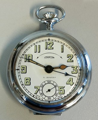 ANTIKE TASCHENUHR Simplon EPOCHE 900 Old Pocket Watch Wecker Wecker