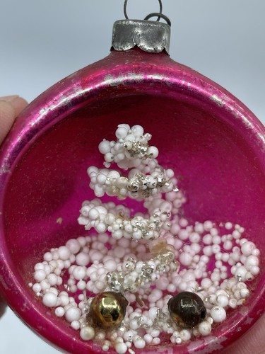 1950s Mercury Glass 3D Diorama Christmas Ornament Japan Set 4 - Picture 4 of 11