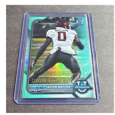 Topps Bowman University Jaylen Watson Rookie Aqua Refractor /299 #76