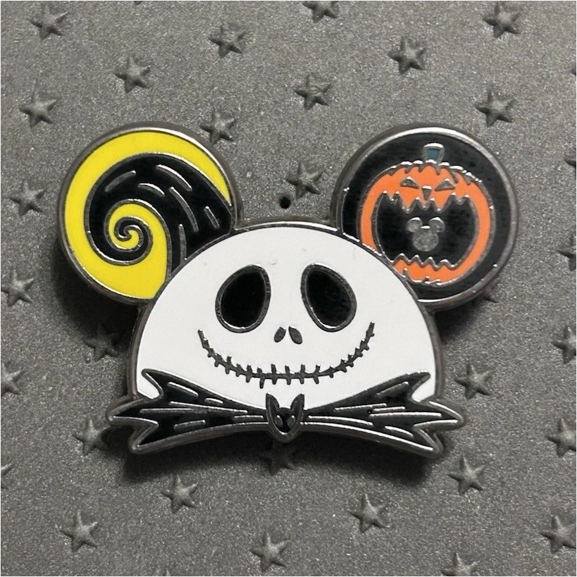 Disney Disneyland 2024 Hidden Mickey Jack Skellington Ear Hat Pin