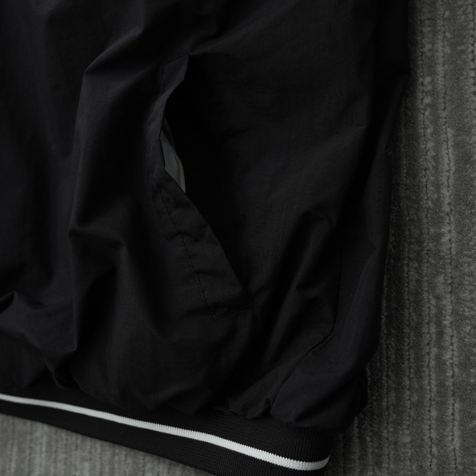 Rawlings Jacket Men Large Black Solid White Pullo… - image 8