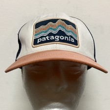 Patagonia Hat Cap Adjustable Unisex Mountain Range Logo Patch Mesh Trucker
