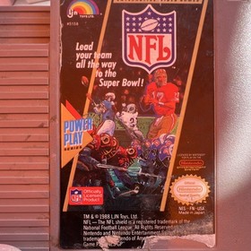 LJN Toys Ltd. NFL Power Play Series Multiplayer Nintendo NES 1988 Sports Game