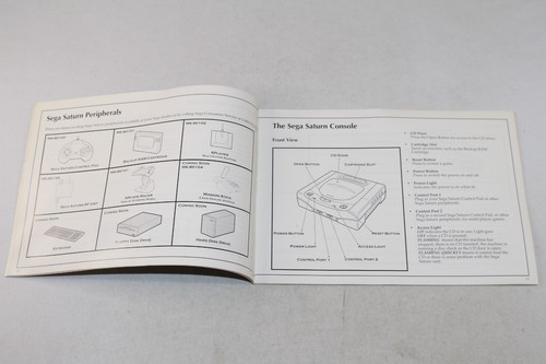 Sistema de consola Sega Saturn modelo 1 ¡Solo manual de instrucciones! ¡Buen estado! - Imagen 2 de 4