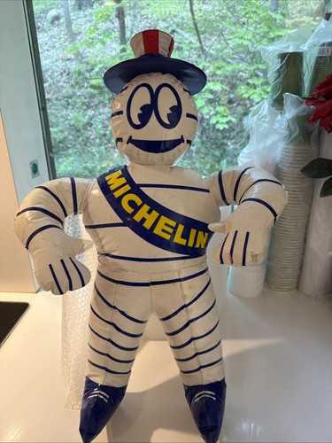 VINTAGE MICHELIN MAN INFLATABLE WITH UNCLE SAM AMERICA HAT NEW IN PACKAGE
