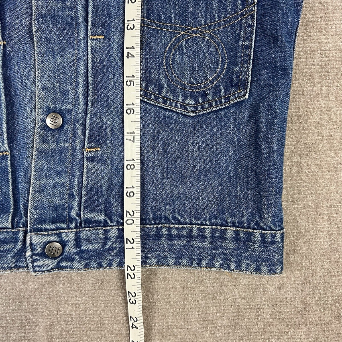 Vintage 50s Montgomery Ward 101 Selvedge Jean Denim Jacket Vintage 50s Montgomery Ward 101 Selvedge Jean Denim Jacket
