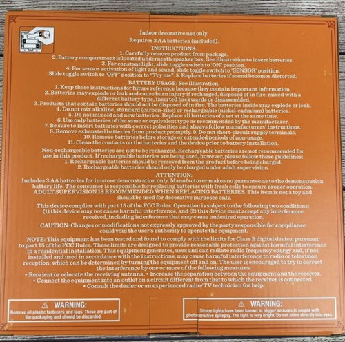 Target Hyde & Eek Projection Singing Ghost Lights Halloween SOLD OUT New In Box - Picture 2 of 4