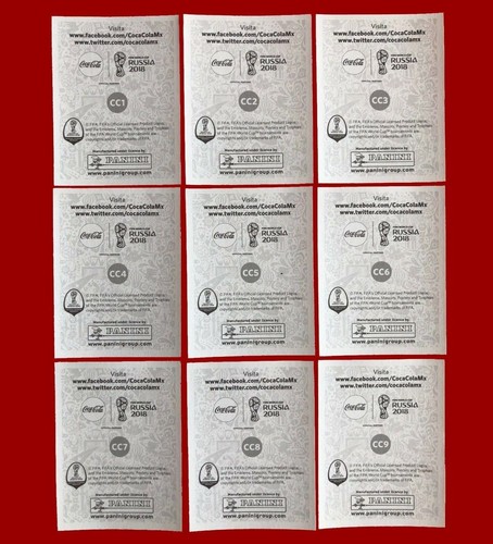 Platino + Tapa Dura + Tapa Blanda + Pegatinas Coca-Cola MÉXICO PANINI Rusia 2018 Mundial - Imagen 8 de 13