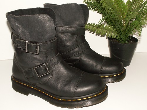 Dr. Martens KRISTY black leather slouch 