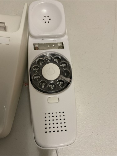Vintage White Rotary Telephone Landline ITT Wall Phone (untested) - Picture 4 of 13