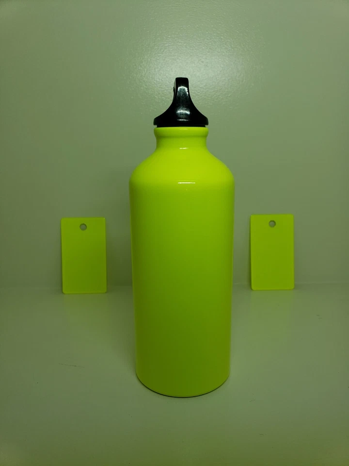 Neon Yellow Fluorescent Powder Coating Paint 1LB High Gloss USA Made - Image 3 of 4