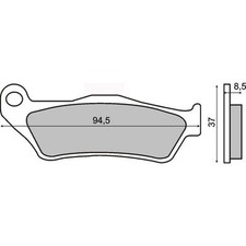 2018EF FERODO brake pads REAR GAS GAS ATV WILD HP 515 515 2009 >