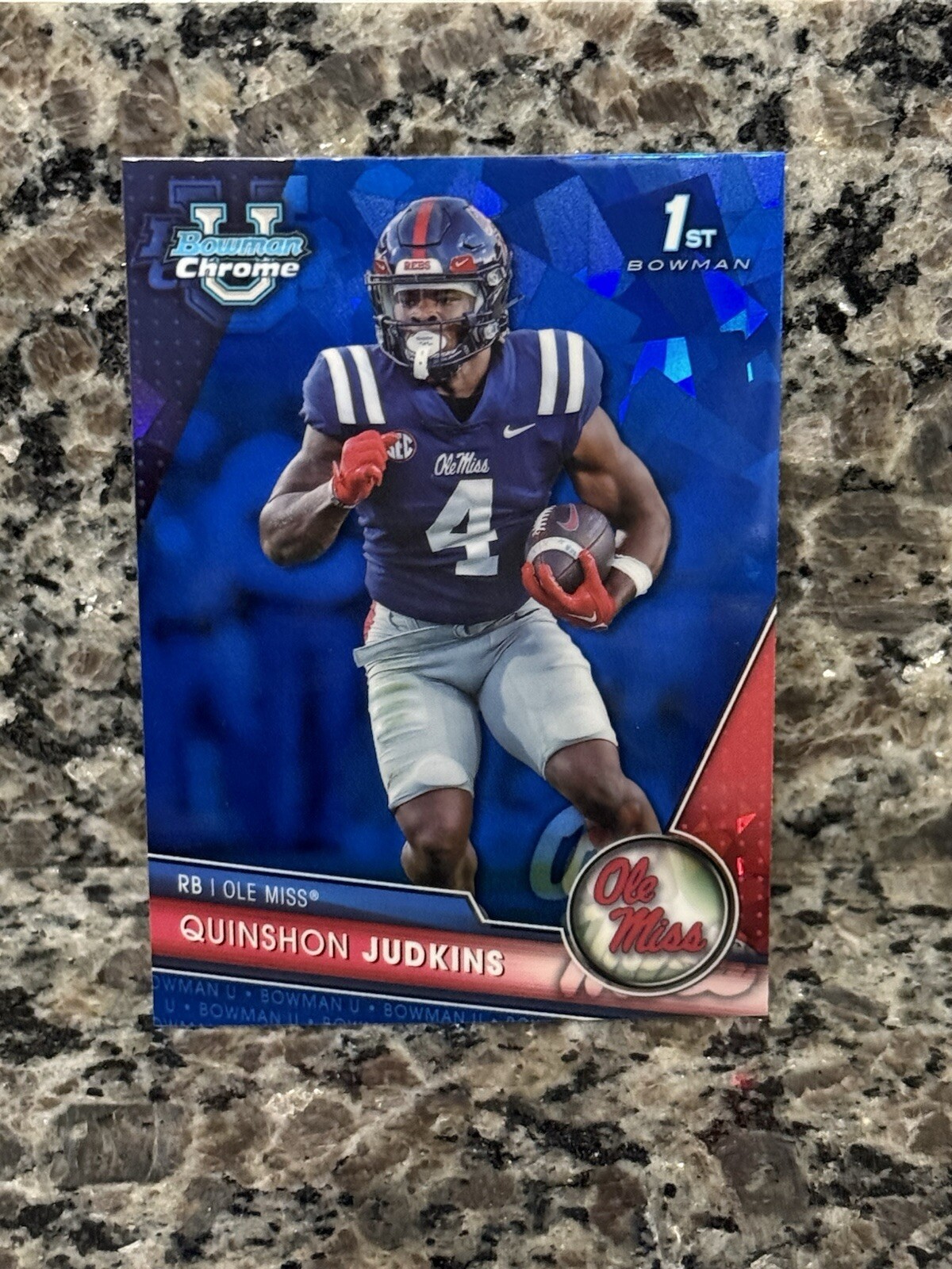 2023 Bowman Chrome U Sapphire Quinshon Judkins Bowman 1st #135 Ohio State