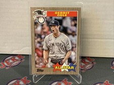 2022 Topps Series 2 Gerrit Cole Gold 1987 All Star Insert #/75 NY Yankees