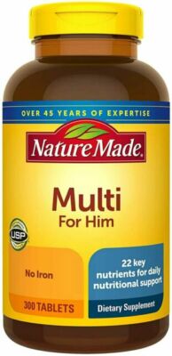 Nature Made Multi for Him Dietary Supplements - 300 Tablets 9/2026 Exp