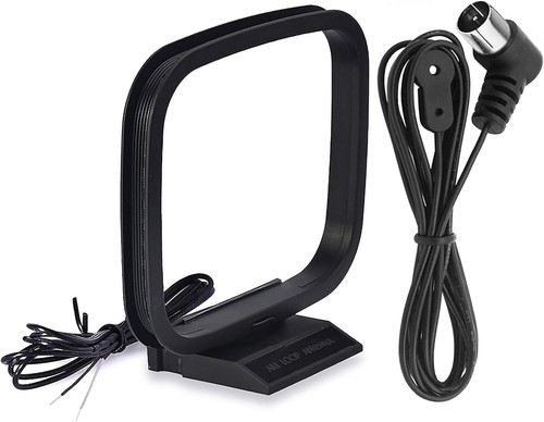 Antenna FM 75 Ohm Antenna FM e AM Loop Antenna per Pioneer Onkyo Yamaha Mar... - Foto 3 di 9