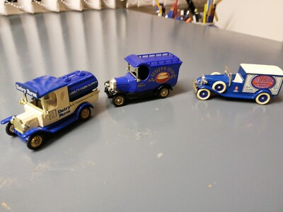 LLEDO DAIRY FARM, TETLEY'S TEA, WALKERS CHIPS SPECIAL DREI FAHRZEUGE SET 