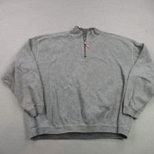 Tommy Bahama Sweater Mens Large Long Sleeve 1/4 Zip Casual Reversible Link