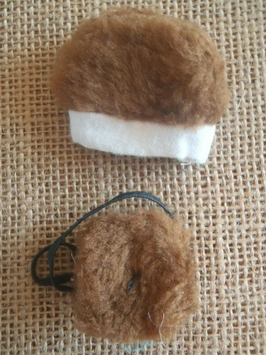 Barbie Mattel Vintage Brown Fur Hat & Purse Set Lot 2-82