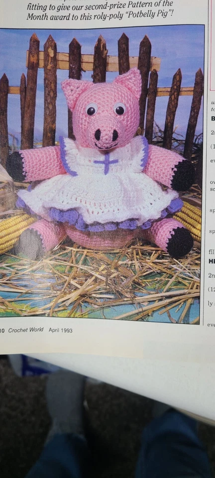 Revista Crochet World de colección abril 1993 | 30 patrones | Primavera/Pascua Foto 3 de 4