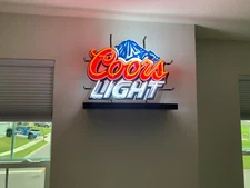 Coors Light Mountain Beer Glass 20"x16" Neon Sign Lamp With HD Vivid Printing
