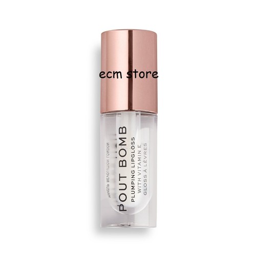 Gloss à Lèvres Hydra Gloss REVOLUTION - Coloris Transparent, Senteur Rose, 8mL - Effet Brillant, Neuf Sous Emballage