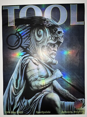 2022 TOOL ANTWERP BELGIUM POSTER CONCERT TOUR 5/13/22 ADI GRANOV