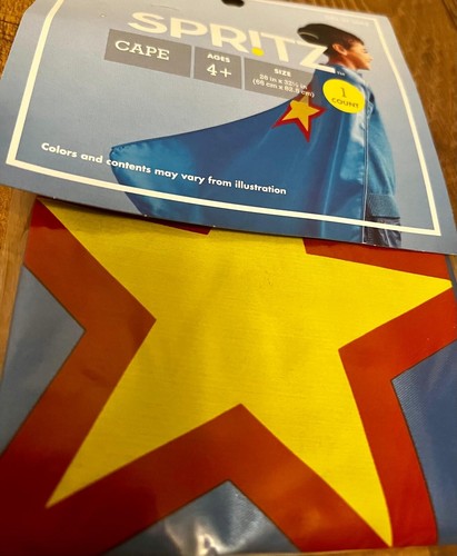 Capa Super Hero 26" *32,5 pulgadas Star Cape Spritz Custome - Imagen 2 de 3