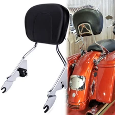 Passenger Sissy Bar Backrest For Harley Touring Street Glide FLHX FLHT 2009-2021