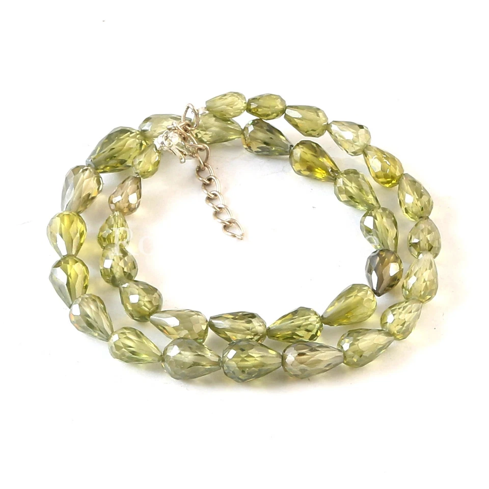 AAA Peridot Faceted Teardrop Beads, peridot faceted beads, Natural peridot Drops - Image 4 of 4