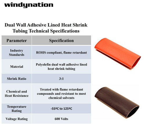 Copper Cable Lug Ends Terminal Ring Connectors + Adhesive Heat Shrink Tubing - Picture 55 of 76
