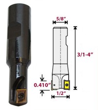 1/2'' x 5/8" 90 Degree Square Shoulder Indexable End Mill APKT Insert