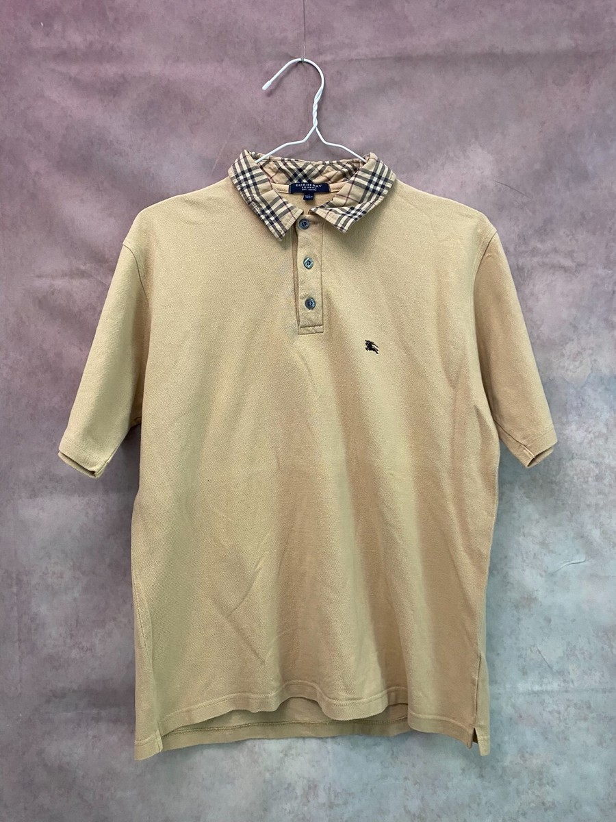 トップス 90s vintage Burberry novacheck polo 90s L Burberry Nova Check Polo Shirt Knit