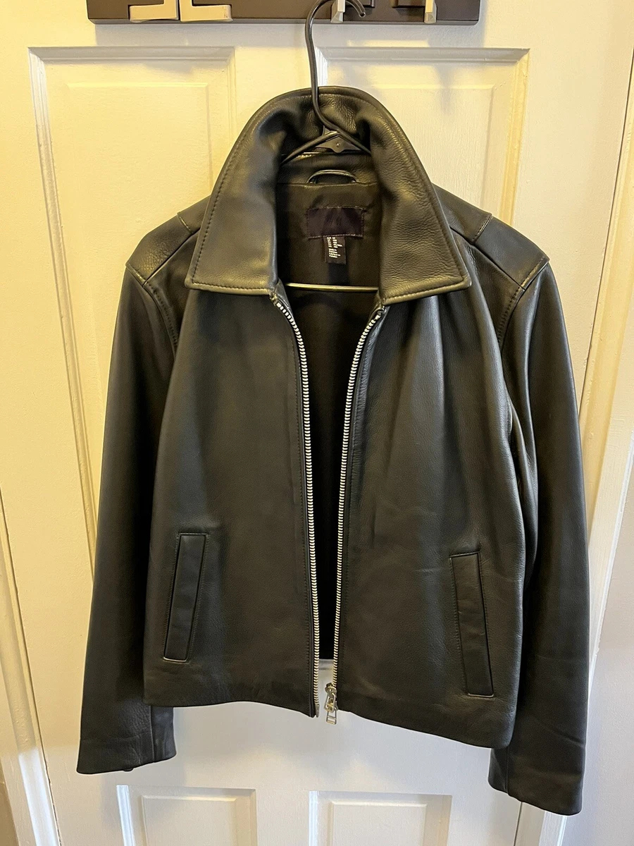 H and m leather jacket men top